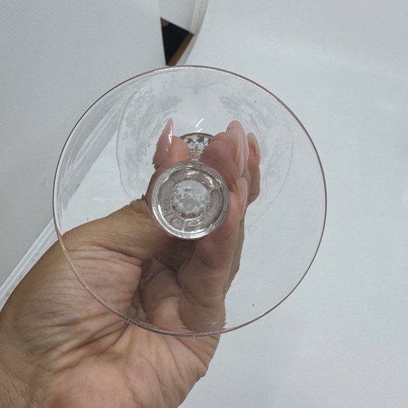 Tiffin Cherokee Rose Water Goblets Set Of 2 *READ* - Picture 9 of 12